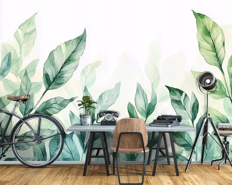 Fototapete Blätter Natur Grün Schlafzimmer Vlies Tapete 250x175 cm