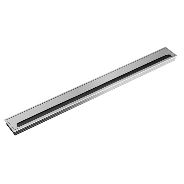 Langer Kabeldurchlass mit Bürstendichtung für Büromöbel