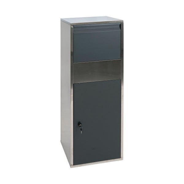 Briefkasten mit Zeitungsfach und Tür