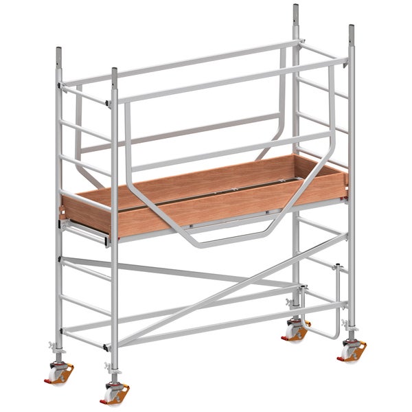 Rollgerüst mit Holzplattform