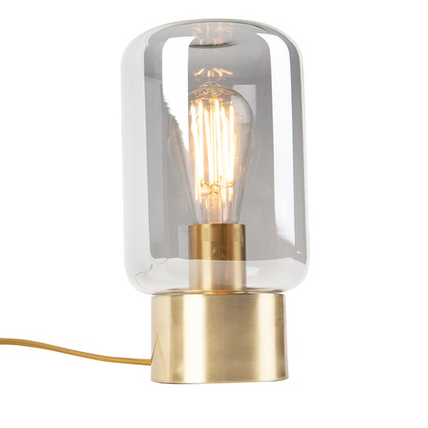 Tischleuchte mit Glaskörper und Fassung