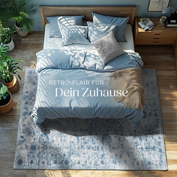 Vintage Designer Teppich tectake rutschfeste Unterseite verschiedene Größen 160 x 230 cm