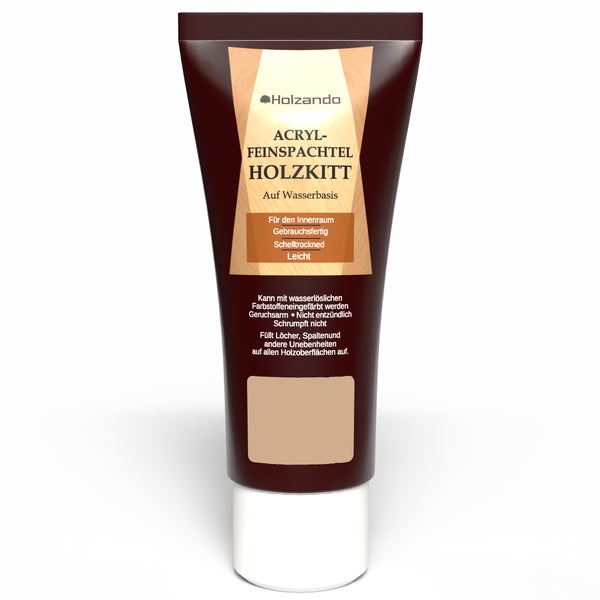 Tube Holzando Acryl-Feinspachtel Holzkitt auf Wasserbasis