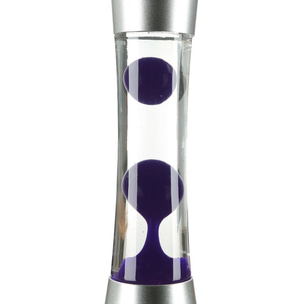 Dekorative Lavalampe mit violettem Wachs