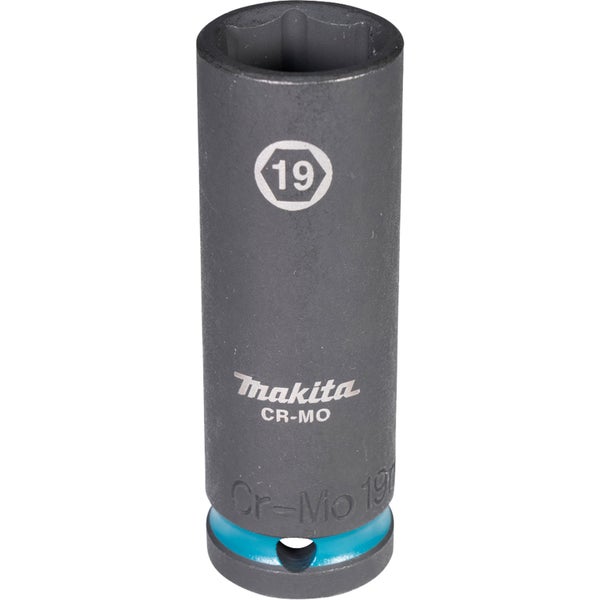 Makita E-16499 Steckschlüssel 1/2 SW19 Impact Black lang