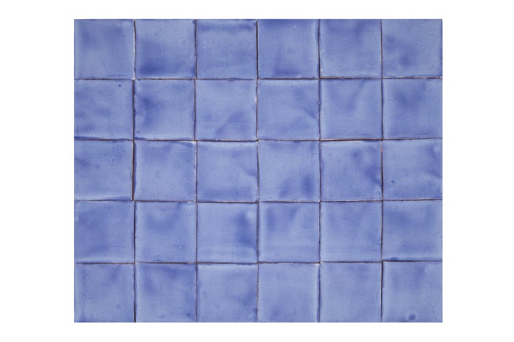 Quadratische, blaue Fliesen