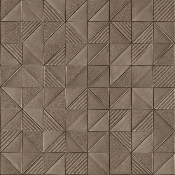 Muster aus quadratischen Fliesen mit geometrischen Dreiecksdesigns