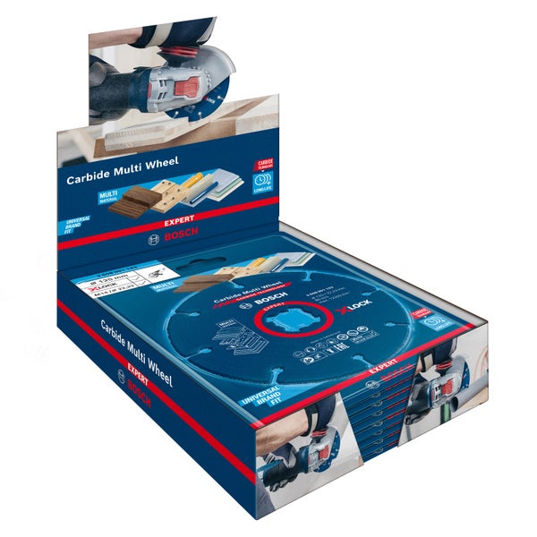 Bosch 10x Expert Carbide Multi Wheel X-LOCK Trennscheibe 125 mm 22,23 mm - 2608901195