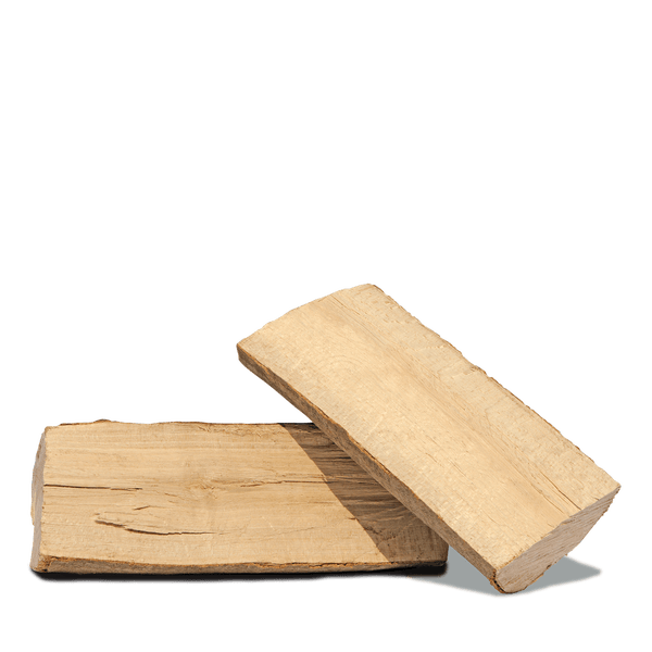 Zwei Stücke Kaminholz