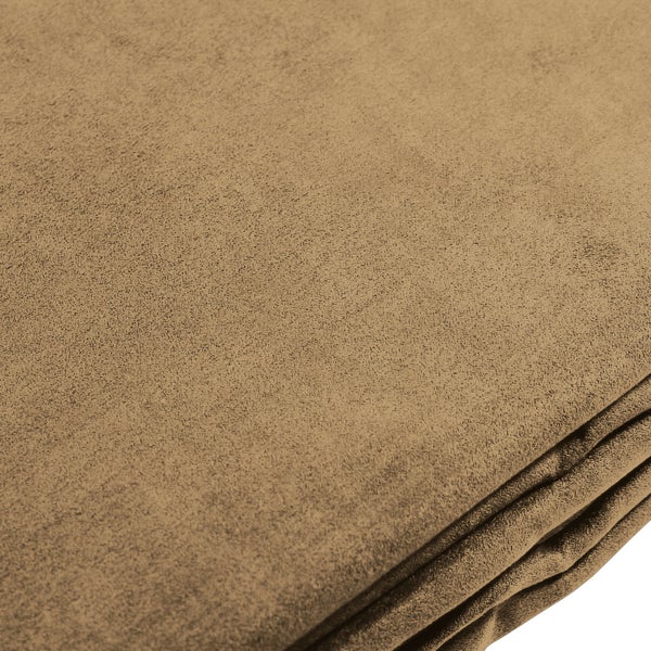 Beautissu Romantica Tagesdecke Wildleder Optik 210x280cm Hellbraun