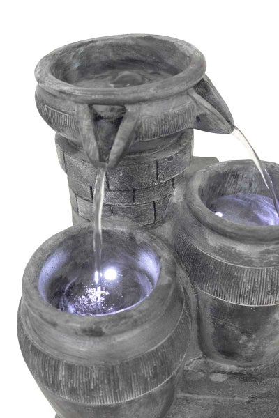 Zimmerbrunnen Tischbrunnen Dekobrunnen FoBrocca Led H: 29,5 cm 10910
