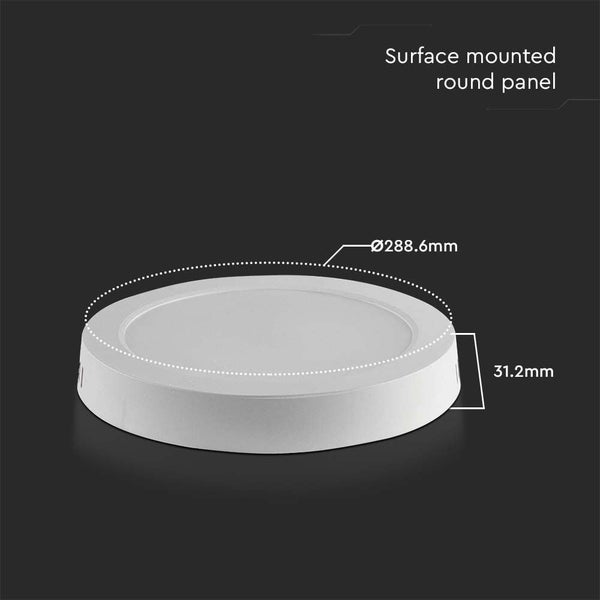 V-TAC VT-60024-RD - Weiße LED-Mini-Panels - hintergrundbeleuchtet - Surface Series - IP20 - 24W
