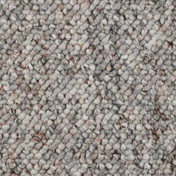 Teppichboden grau Meterware mit Vliesrücken mit Schlingen Struktur 300 cm Breite (Meterware)