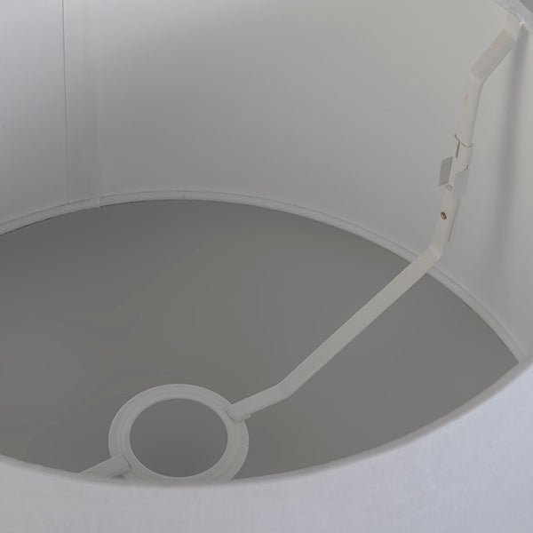 Leinen Lampenschirm schwarz 35 cm