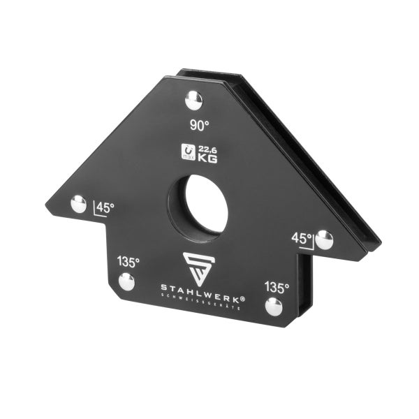 STAHLWERK Magnet-Schweißwinkel 4er Set 22,6 kg 50 lbs praktischer Schweißmagnet