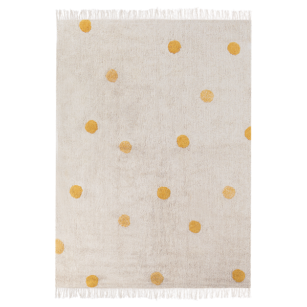 Kinderteppich DARDERE Gelb 140 x 200 cm Baumwolle