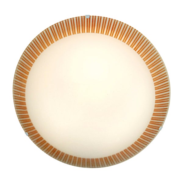 Runde Deckenleuchte mit gestreiftem Rand