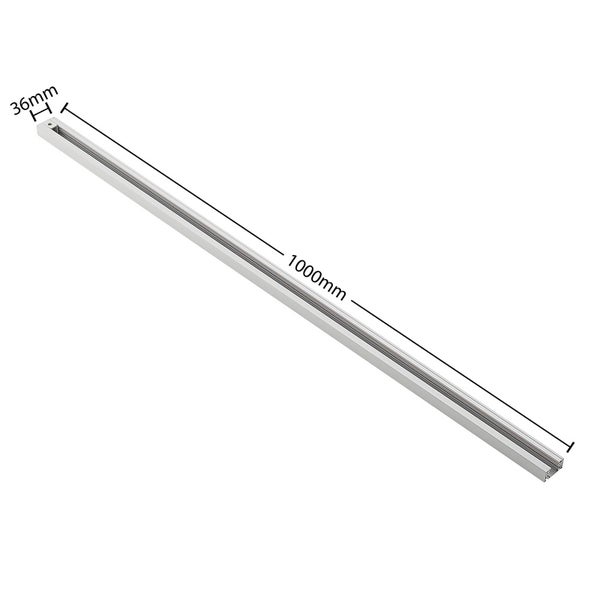Lindby Stromschienenleuchte Linaro (Modern) in Weiß aus Metall (4 flammig, GU10) - 1-Phasen Stromschiene Stromschienenstrahler Flurleuchte
