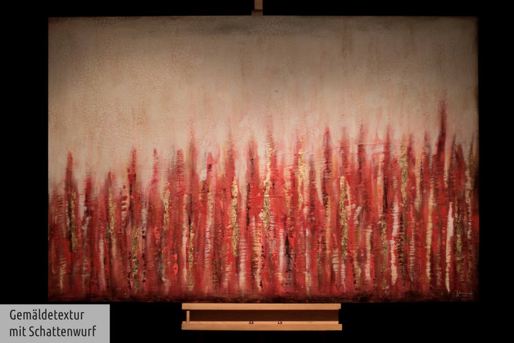 Handgemaltes Gemälde Acrylfarbe 150x100cm Gelb