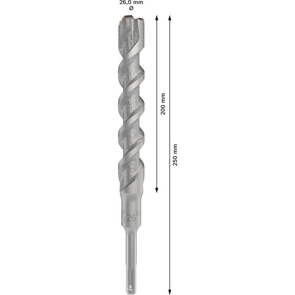 Bosch PRO SDS plus-5X Hammerbohrer 26 x 200 x 250 mm - 2608836651