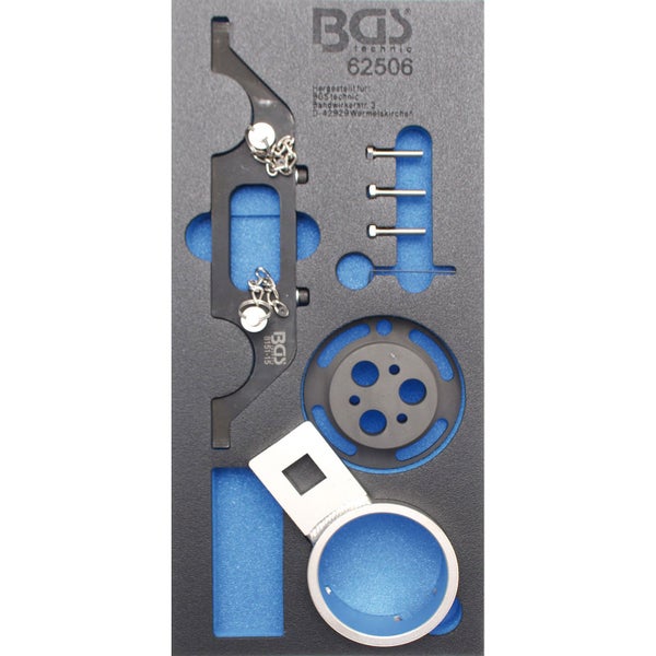 BGS Technic Werkzeugsatz für Motorreparaturen in Werkzeugkassette