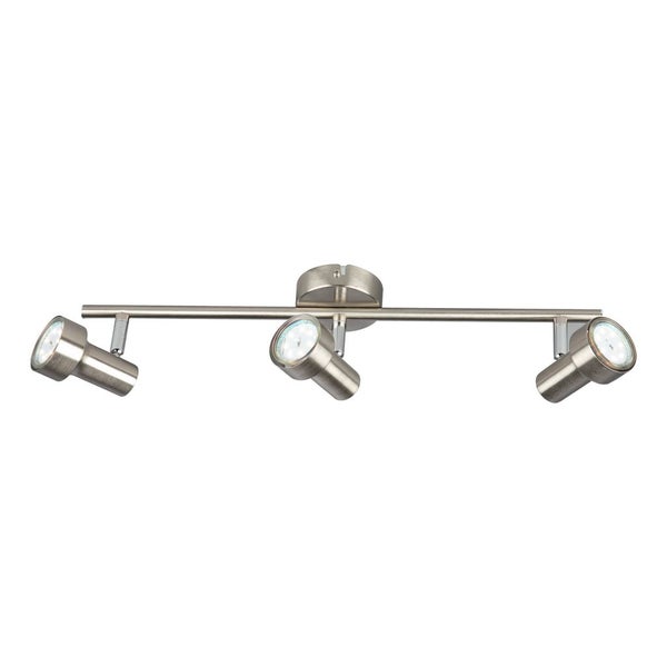 LED Deckenleuchte Spotleuchte 3xGU10 schwenkbar 3000K 12W Matt-Nickel Briloner