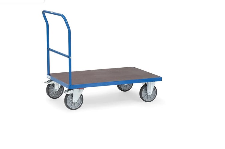 Fetra Schiebebügelwagen mit wasserfester Siebdruck Plattforn Ladefläche 1.200 x 800 mm