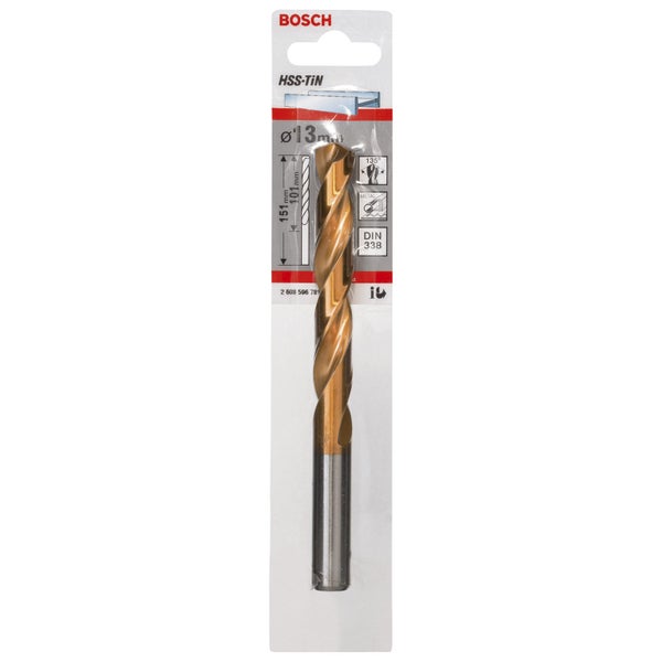 Bosch Metallbohrer HSS-TiN DIN 338 13 x 101 x 151 mm - 2608596781