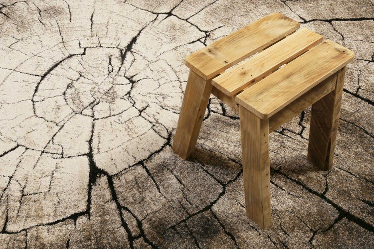 WECONhome Kurzflor Teppich Wild Oak holz braun 120x170 cm