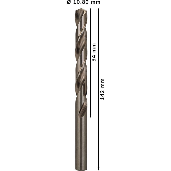 Bosch PRO Metal HSS-G Spiralbohrer 10,8 x 94 x 142 mm - 2608585528