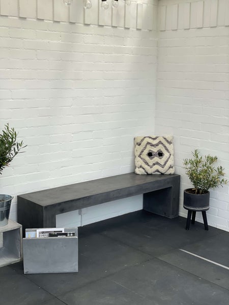 Beton Sitzbank U-Form 170 cm anthrazit