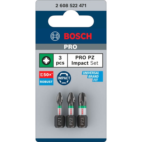 Bosch Pro PZ Impact Set, 3-teilig
