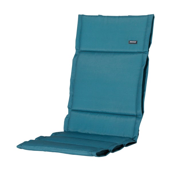 Hochlehnerauflage Fiber Deluxe Panama seeblau - Ca. 125x50 cm - 4er-Set