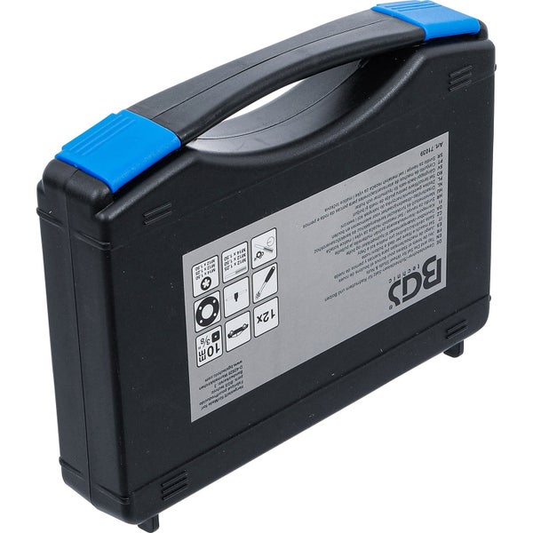 BGS Technic Gewindebohrer- und Schneideisen-Satz für Radmuttern in einem schwarzen Kunststoffkoffer