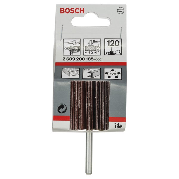 Bosch Logo Schleifmop mit Schaft für Bohrmaschinen
