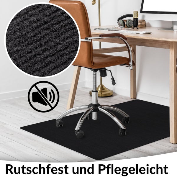Bodenschutzmatte NEMESIS selbsthaftend für Hartboden Creme Größe: 100x150cm