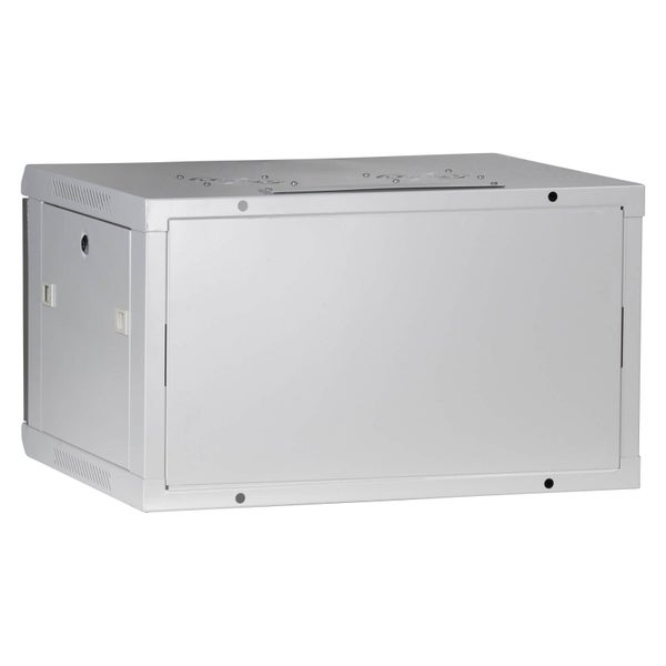 ProfiPatch Netzwerkschrank Wandgehäuse 19 Zoll 6HE montiert Tiefe 500mm grau
