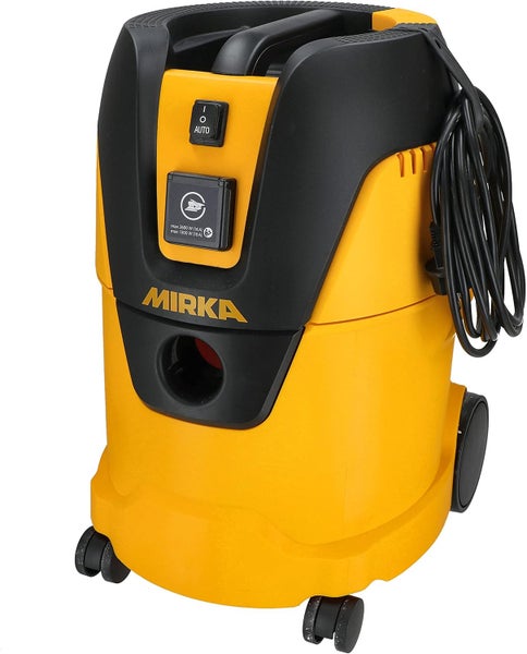 Mirka Industriestaubsauger Nass- und Trockensauger 25 Liter / Absaugschlauch / 1000 W Leistung / inkl. Adapter für Mirka Schleifmaschinen / Düsenset