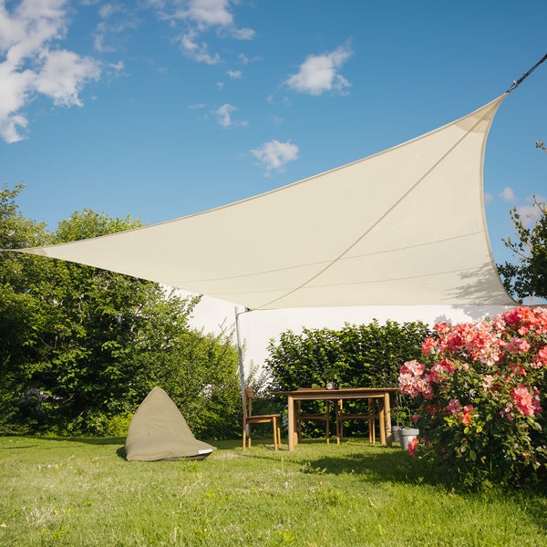 Sonnensegel Wasserdicht Ivory Quadrat 400x400 Cm - Maanta® Ez Breez