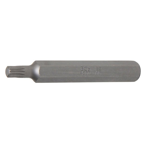 BGS Bit Länge 75 mm Antrieb Außensechskant 10 mm (3/8) Innenvielzahn (für XZN) M6 - 4860