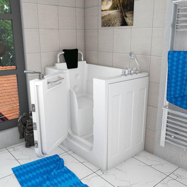 Sitzbadewanne Senioren Sitzwanne Tür S08-TH-A-L 68x110cm