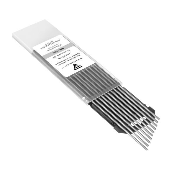STAHLWERK Wolframelektroden 2,4 x 175 mm, 2 % Ceriated WC20, Grau, 10 Stück