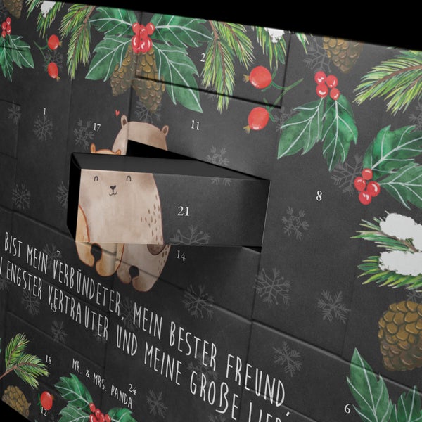 Mr. & Mrs. Panda Befüllbarer Adventskalender Bären Liebe - Schwarz