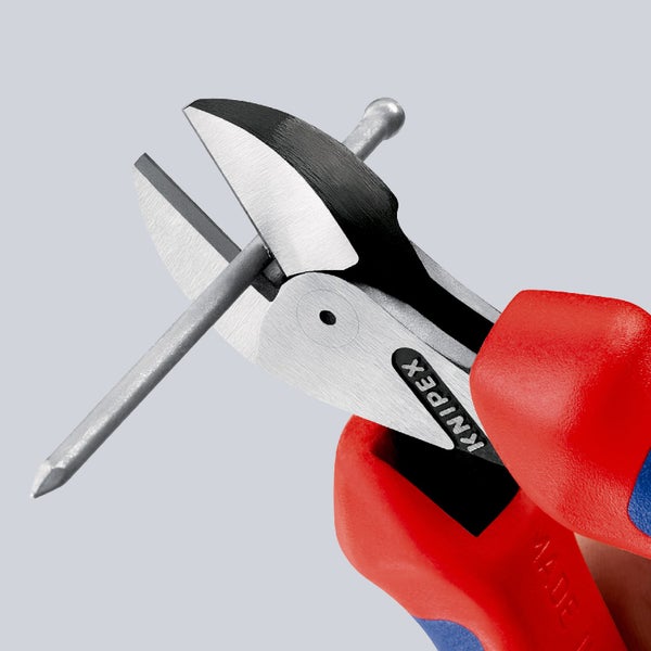 Knipex Logo Bolzenschneider schneidet Nagel
