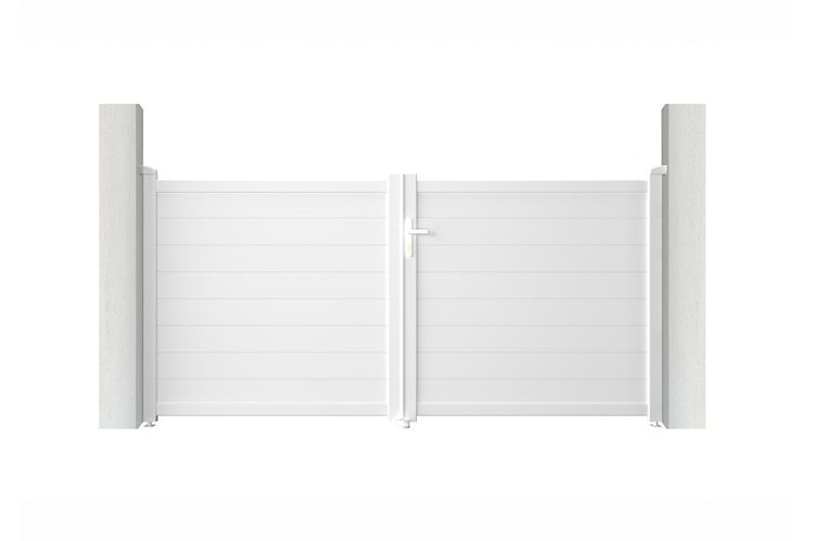 Doppelflügeltor mit Antrieb und Zubehör