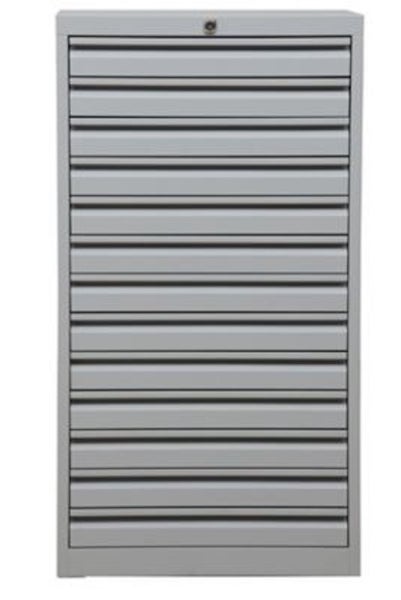 PROREGAL Schubladenschrank Swan 13 Schubladen HxBxT 98 x 53 x 43 cm Grau