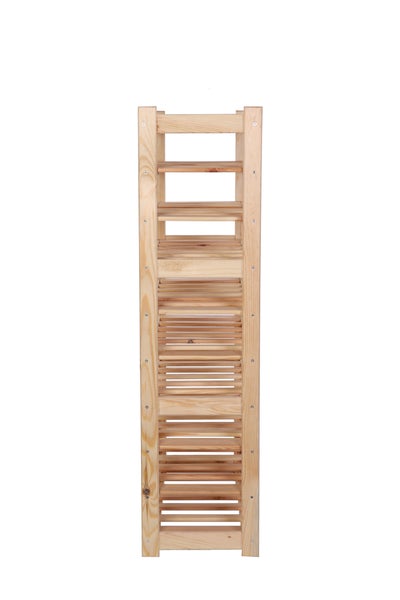 PROREGAL Weinregal SPREEWALD HxBxT 124x70x33cm 60 Flaschen auf 10 Ebenen Massives Kiefernholz Natur