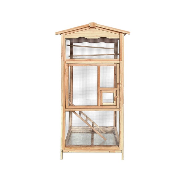 Home Deluxe Vogelkäfig PICO – 89 x 176 cm | Großer Holz-Vogelvoliere für Innen & Außen