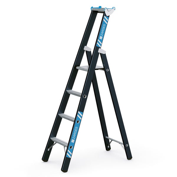 Zarges Stehleiter mit vier Stufen