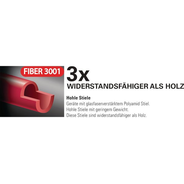 Polet Holländer Schaufel Fiber 3001 Größe 2 290 x 240 mm mit Polyamidstiel - FH110212